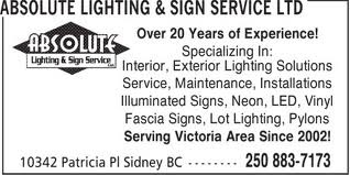 Absolute Lighting & Sign Services